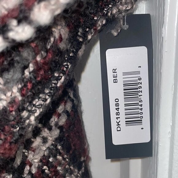 Steve Madden Knit Poncho Wrap Drape Over The Shoulder Open Front Cardigan Shawl - Picture 3 of 5